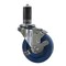 Service Caster 4'' Solid Poly Swivel 1-1/4'' Expanding Stem Caster with Brake SCC-EX20S414-SPUS-TLB-114 - alternate 1