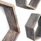 Homeroots Set of Three Gray Wood Hexagon Wood Open Box Shelves, 3PK 380354 - alternate 4