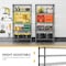 Factory 2U Wire Shelving Unit, 14inD x 30inW x 60inH, 5 Shelves, Medium Duty 250 lbs Per Shelf, Black 803973 - alternate 7