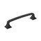 Amerock Ville 5-1/16 inch (128mm) Center-to-Center Matte Black Cabinet Pull, 25PK 25VMP36776FB - alternate 1