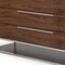 Homeroots 58" Walnut Manufactured Wood Three Drawer Dresser 473106 - alternate 7