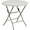Flash Furniture Round Folding Table, Plastic Top, White RB-32R-GW-GG - alternate 1