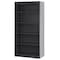 Atlantic Metal Bookcase, Steel, 5 Shelf, Black, 72HX36W BA40361872-09 - alternate 6