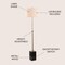 Jonathan Y Lafayette 65" Adjustable Height LED Floor Lamp, Brass/Black JYL6007A - alternate 9