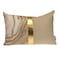 Homeroots 14" X 20" Beige and Gold Striped Cotton Blend Throw Pillow 529299 - alternate 6
