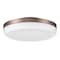Euf Harwel, Flush Mount, 18", Harlow Bronze, White Glass 49831-016 - alternate 5