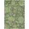 Homeroots 3' X 5' Fern Green And Olive Green Floral Washable Indoor Outdoor Area Rug 604120 - alternate 9