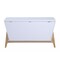Homeroots 16" X 37" X 20" White Pink Wood Youth Chest 347558 - alternate 5