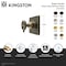 Kingston Brass Single-Handle Three-Way Diverter Valve with Square Trim Kit, Brushed Brass KS3047RKX - alternate 2