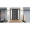 Vdomdoors Front Exterior Prehung Metal-Plastic Door, Manux 8661 Antracite Grey, 2 Side Sidelite Transoms, Off MANUX8661EXD-ANT-W12+36+12xH80-RH - alternate 1