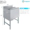 Amgood 18.5 in. x 24 in. x 30 in. Freestanding Stainless Steel Ice Bin, 7-circuit Cast Aluminum Cold Plate AMG FSIB-CP-182412-Z - alternate 9