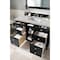 James Martin Vanities Brittany 48'' S Vanity, Black Onyx w/ Victorian Sil Silestone Top w/FreePower Wireless Charger 650-V48-BKO-FVSL - alternate 9