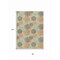 Homeroots 8' X 10' Beige Aqua And Orange Polka Dot Washable Indoor Outdoor Area Rug 614650 - alternate 9