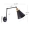 Jonathan Y Rover 7" Classic Industrial Metal Adjustable Arm LED Wall Sconce, Black/Brass Gold JYL7462A - alternate 11