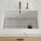Whitehaus Collection Undermount/Drop-in Fireclay Kitchen Sinks, Stainless Steel Grid Included WHUF3419 - alternate 7