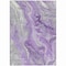 Homeroots 5' X 8' Purple And Ivory Abstract Washable Indoor Outdoor Area Rug 617603 - alternate 9