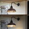 Jonathan Y Aurora 12.25" 1-Light Farmhouse Industrial Iron LED Gooseneck Arm Outdoor Sconce, Wood Finish/Copper JYL7613G - alternate 9