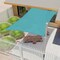 Wrightmaster 8 ft. x 8 ft. Green Square Sun Shade Sail in Turquoise, 95% UV Blockage, Patio and Pool Cover ZR-0808LGE - alternate 7