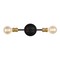 Jonathan Y Jaxon 13.25" 2-Light Industrial Farmhouse Iron LED Vanity, Oil Rubbed Bronze/Brass Gold JYL7574A - alternate 1