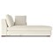 Homeroots 122" Cream Fabric Sofa With Brown Legs 641044 - alternate 6