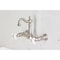 Kingston Brass Two-Handle Wall Mount Bridge Kitchen Faucet, Brushed Nickel KS2448PX - alternate 6