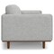 Homeroots 89" Gray Fabric Sofa With Brown Legs 640975 - alternate 7