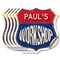 Signmission Paul's Workshop, 4 inch X 4 inch, Vinyl Decal, 5PK SHI-D-5PACK-4-489-PAUL - alternate 1