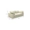 Homeroots 80in Khaki and Black Linen Blend Modular Loveseat 714576 - alternate 7
