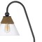 Homeroots 71" Brown Traditional Shaped Floor Lamp With Clear Transparent Glass Empire Shade 526327 - alternate 6