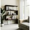 Homeroots 67" Black And Silver Metal and Wood Three Tier Etagere Bookcase 555014 - alternate 6