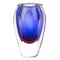 Homeroots 6" Clear And Purple Crystal Glass Table Vase 375785 - alternate 1