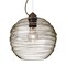 Besa Lighting Wave 10 Cord Pendant, Smoke, Bronze Finish, 1x60W Incandescent 1KX-462702-BR - alternate 1