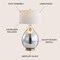 Jonathan Y Sasha 30.75" Glass/Metal LED Table Lamp, Mercury Silver JYL1066A - alternate 11