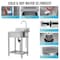 Wrightmaster 19.6 in. D x 21.6 in. W 7.6 gal. Freestanding Laundry/Utility Sink in Stainless Steel with Faucet ZR-SC187-3 - alternate 9