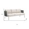 Homeroots 74" White Fabric Sofa 667659 - alternate 9