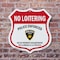 Signmission Bilingual No Loitering Shield Sign Polic, 18 inch X 18 inch, Plastic Sign, 2PK SHI-P-2PACK-18-365 - alternate 6