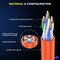 Maximm Cat6 Ethernet Cable 2ft 10Gbps 550MHz UTP, 10PK, Orange, 10PK CAT6-CCA-2FTORANGE-10PK - alternate 3