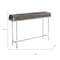 Homeroots 48" Taupe and Silver Console Table And Drawers 333156 - alternate 5