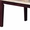 Homeroots 38" X 64" X 31" White Marble Walnut Wood Dining Table 347012 - alternate 3