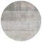 Homeroots 8' Round Taupe Round Ombre Washable Non Skid Indoor Outdoor Area Rug 563678 - alternate 9