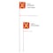 Safetywhips Warning Whip Telescoping Whip with Flag, White Whip, Orange Flag, Yellow Reflective X, 79 Length TW11D-X - alternate 5