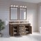 James Martin Vanities Bristol 60" Double Vanity, Whitewashed Walnut, w/ 3 CM Siberian Silestone Top 157-V60D-WW-3SFR - alternate 6
