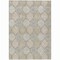 Homeroots 9' X 12' Taupe Beige And Khaki Floral Medallion Washable Indoor Outdoor Area Rug  614639 - alternate 9