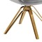 Homeroots 23" Gray Velvet And Gold Swivel Arm Chair 524859 - alternate 8