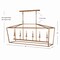 Jonathan Y Pagoda 49" 6-Light Classic Traditional Metal Linear Cage Lantern LED Pendant, Antique Gold JYL7439B - alternate 17