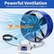 Edendirect 15 in. 1300 CFM Drum Fan in Blue, Thermostat-Controlled, for Attic, Greenhouse, with Mounting Kit ZR-LG-1600 - alternate 7