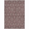 Homeroots 10' X 14' Merlot Gray And Taupe Floral Washable Indoor Outdoor Area Rug 582289 - alternate 8