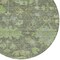 Homeroots 8' Fern Green And Olive Green Round Floral Washable Indoor Outdoor Area Rug 604122 - alternate 9