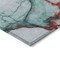 Homeroots 5' X 8' Teal Blue And Terra Cotta Abstract Washable Indoor Outdoor Area Rug 617879 - alternate 7