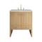 James Martin Vanities Hudson 30" Single Vanity, Light Natural Oak w/ 3 CM Eternal Jasmine Pearl Silestone Top 435-V30-LNO-3EJP - alternate 1